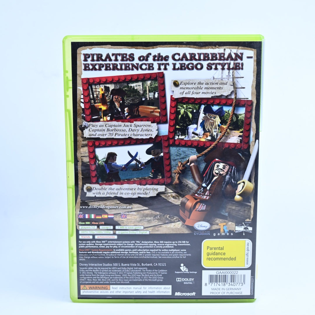 LEGO Pirates of the Caribbean - Xbox 360 Game + Manual - PAL - MINT DISC!