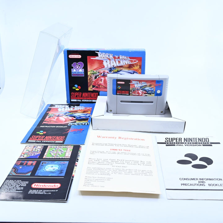 Rock n' Roll Racing - Super Nintendo / SNES Boxed Game - AUS PAL - FREE POST!