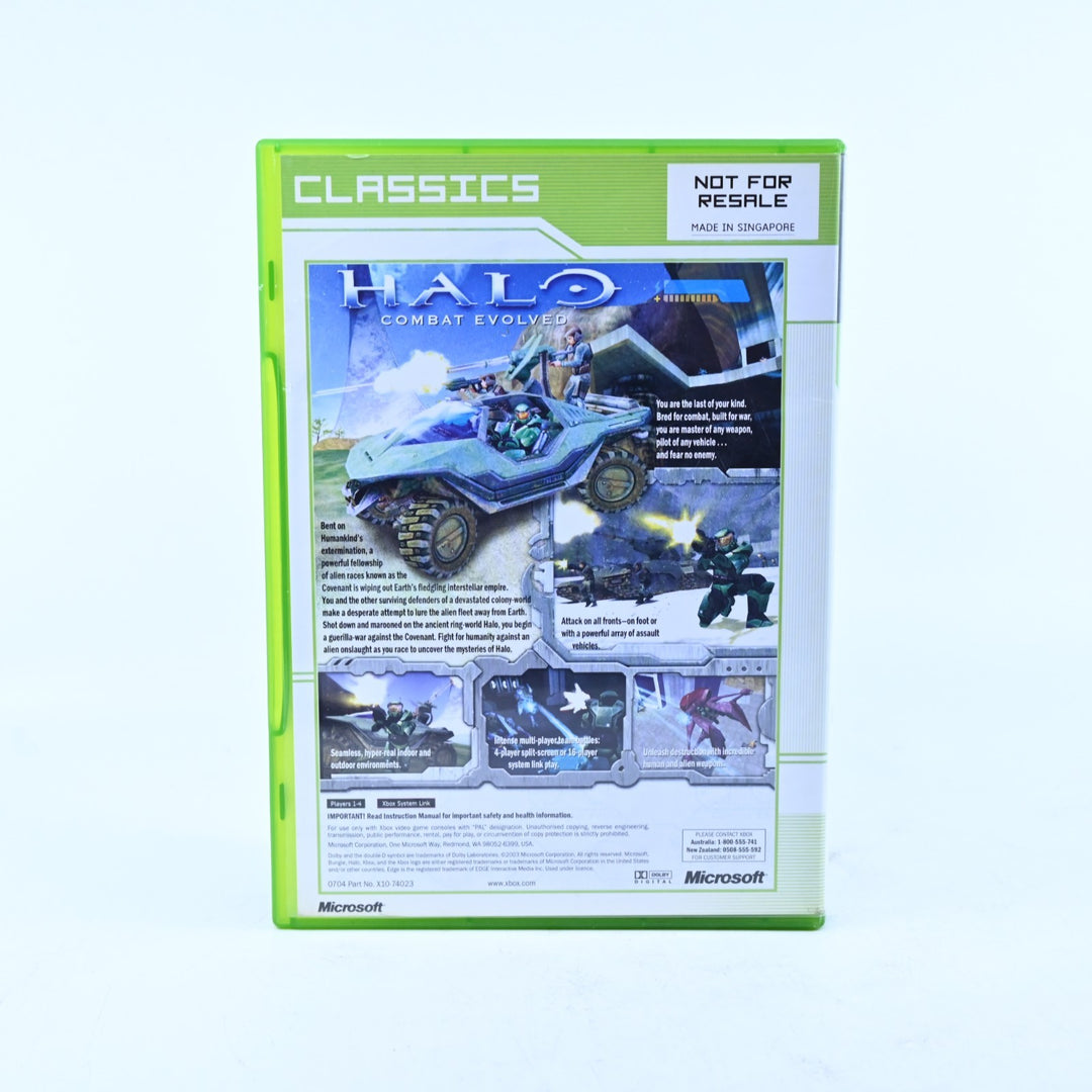 Halo: Combat Evolved - Original Xbox Game + Manual - PAL - MINT DISC!