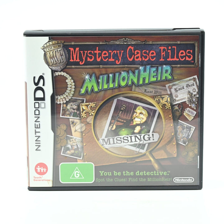 Mystery Case Files: Million Heir - Nintendo DS Game - PAL - FREE POST!