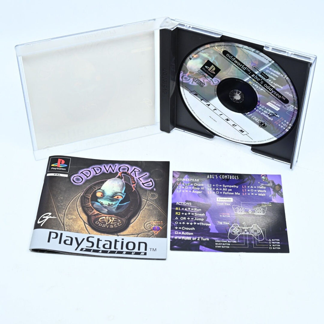 OddWorld: Abe's Oddysee - Sony Playstation 1 / PS1 Game + Manual - PAL