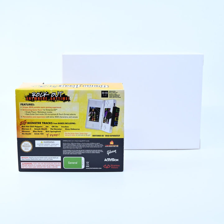 UNUSED! Special Edition Guitar Hero - Nintendo DS Lite Boxed Console - AUS PAL