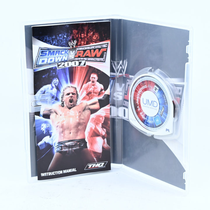 WWE SmackDown! vs. RAW 2007 - Sony PSP Game + Manual - FREE POST!