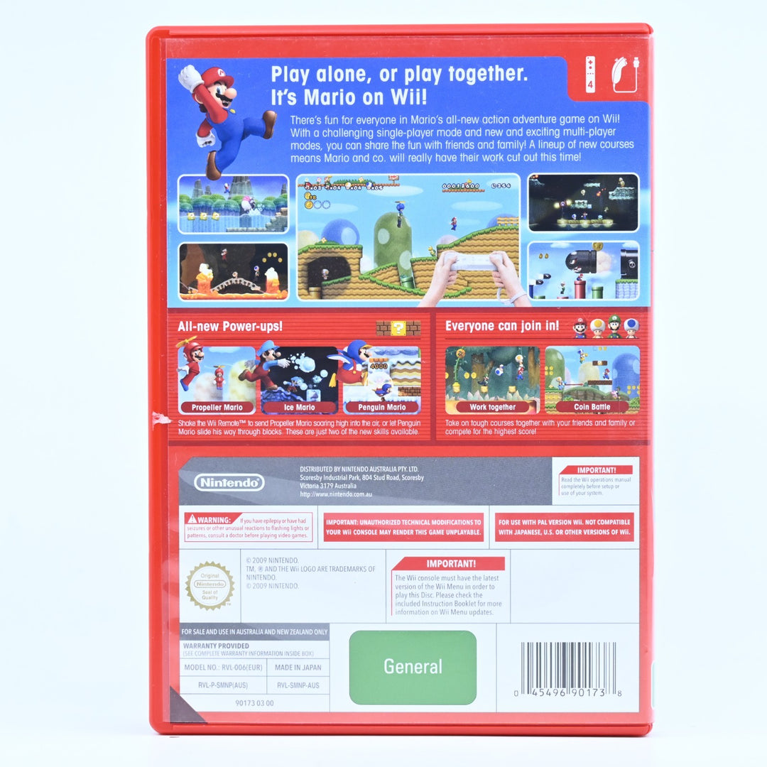 New Super Mario Bros. Wii - Nintendo Wii Game - PAL - FREE POST!