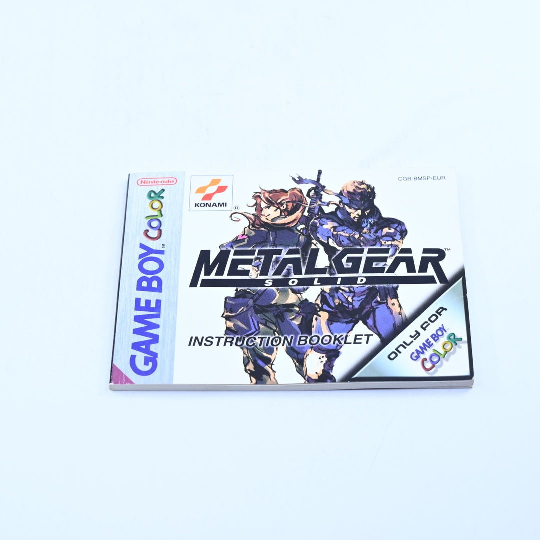 Metal Gear Solid - Nintendo Gameboy Color Boxed Game - PAL - FREE POST!