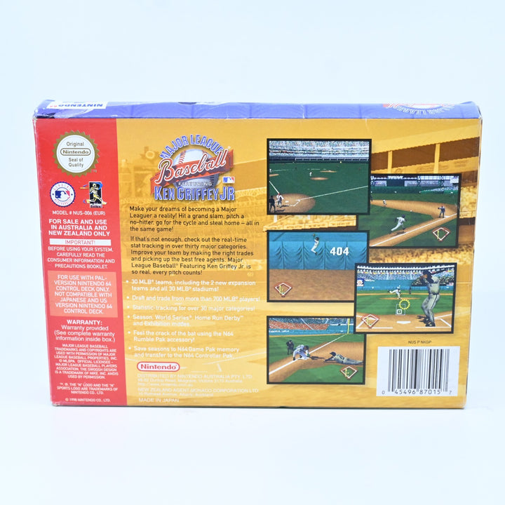 Major League Baseball Featuring Ken Griffey Jr - N64 / Nintendo 64 Boxed Game