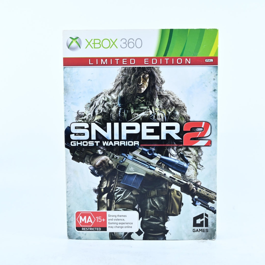 Sniper Ghost Warrior 2 - Limited Edition Steelbook - Xbox 360 Game + Manual