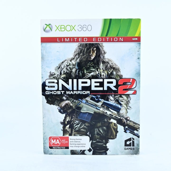 Sniper Ghost Warrior 2 - Limited Edition Steelbook - Xbox 360 Game + Manual