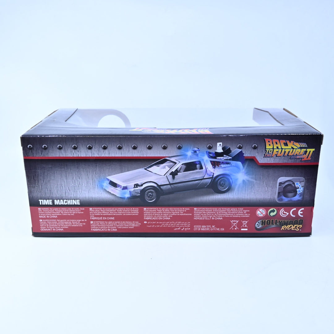 Jada 1:24 Back to the Future Part II 2 - Delorean Time Machine - Diecast Car