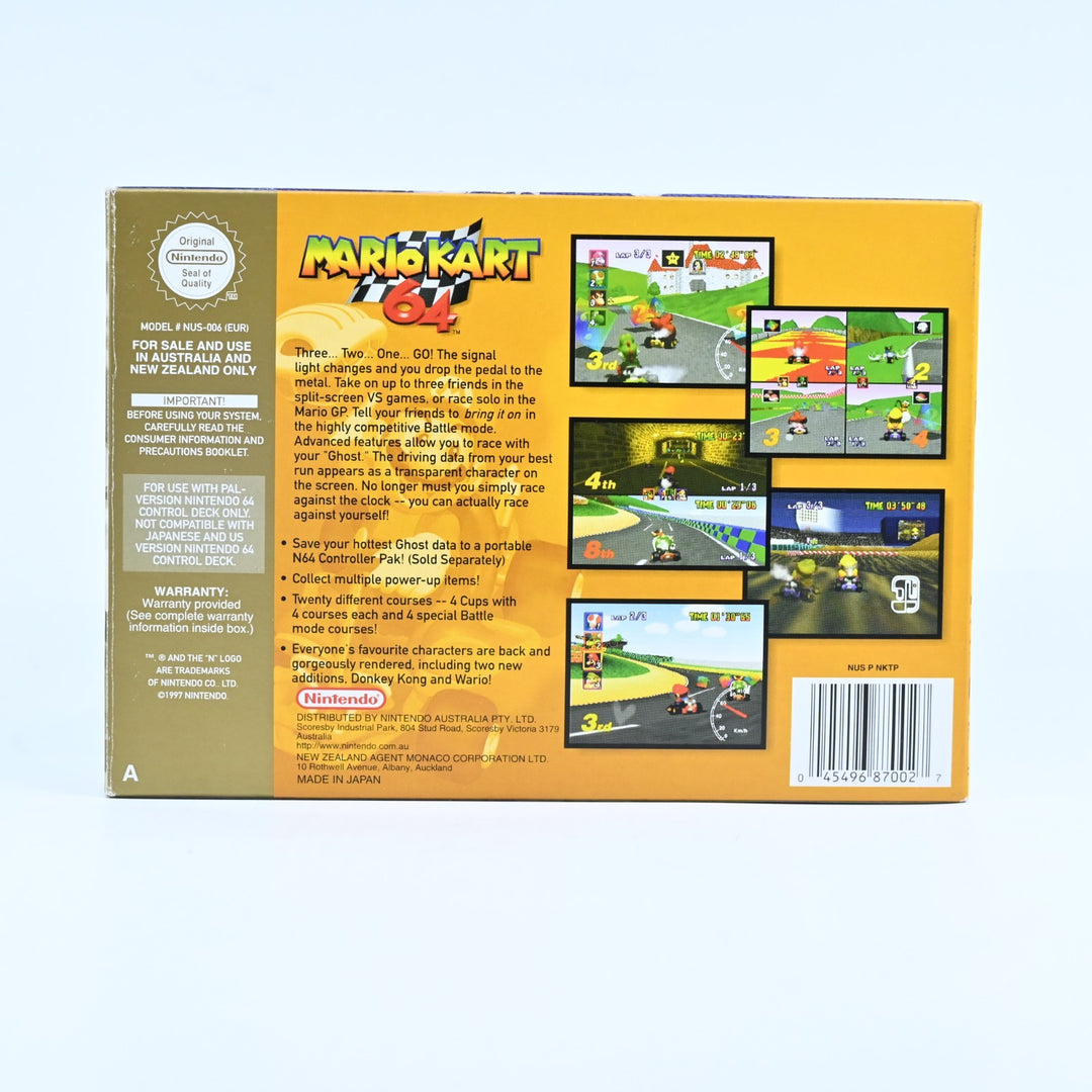 Mario Kart 64 - N64 / Nintendo 64 Boxed Game - PAL - FREE POST!