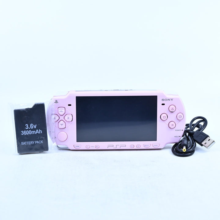 Pink Reshell & Rebuilt - PSP Console - PSP-2002 - 2000 + NEW BATTERY