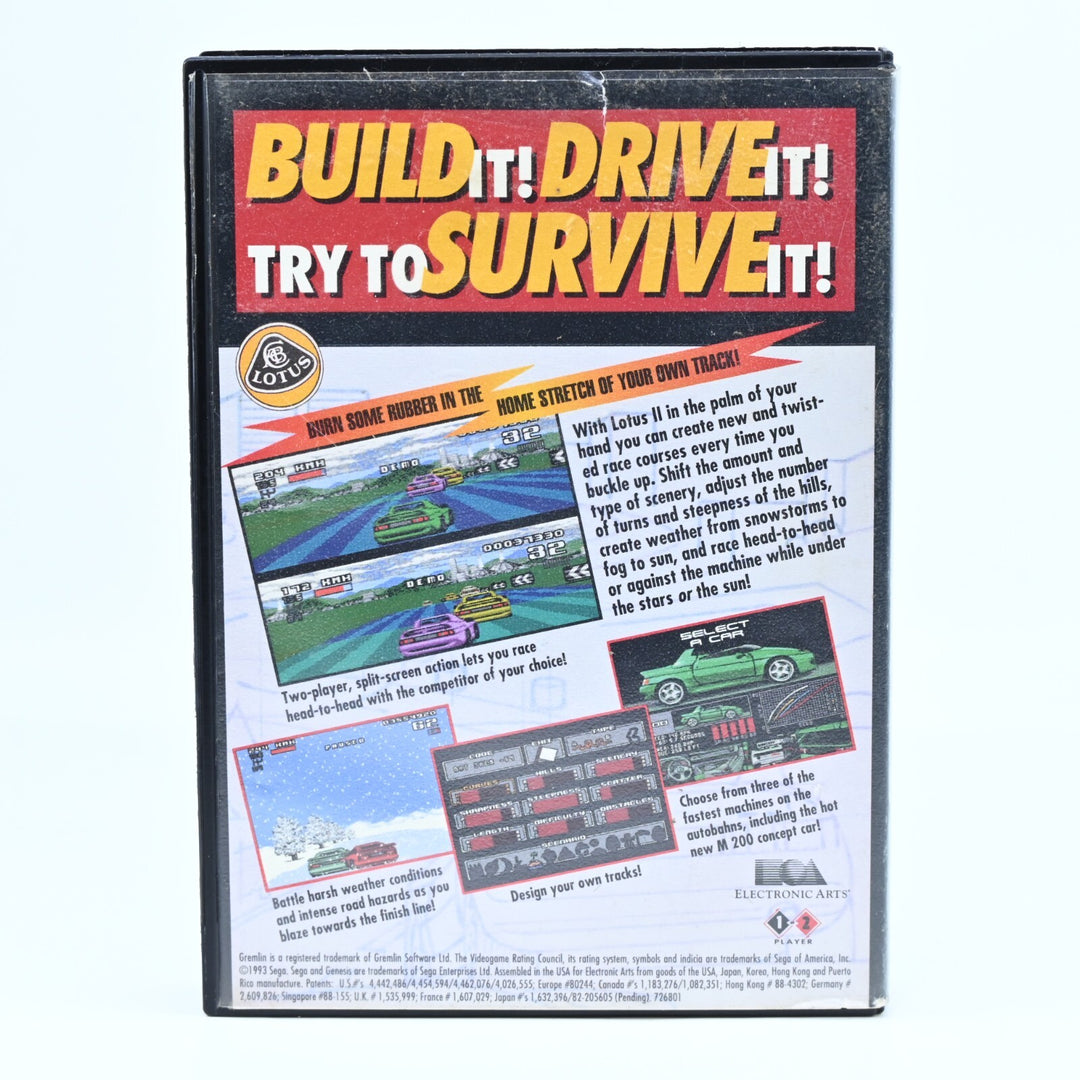 Lotus II - Sega Mega Drive Game - PAL - FREE POST! - No Manual - FREE POST!