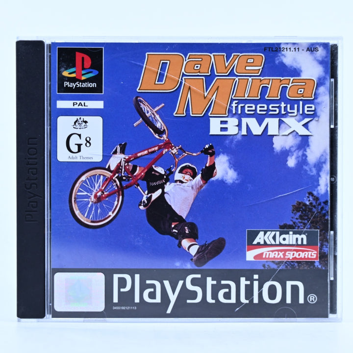 Dave Mirra Freestyle BMX - Sony Playstation 1 / PS1 Game + Manual - PAL