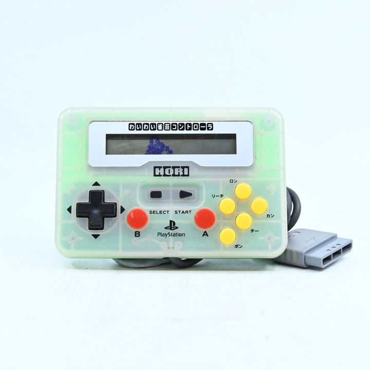 Hori WaiWai Jansou Controller Green - Sony Playstation 1 / PS1 Accessory