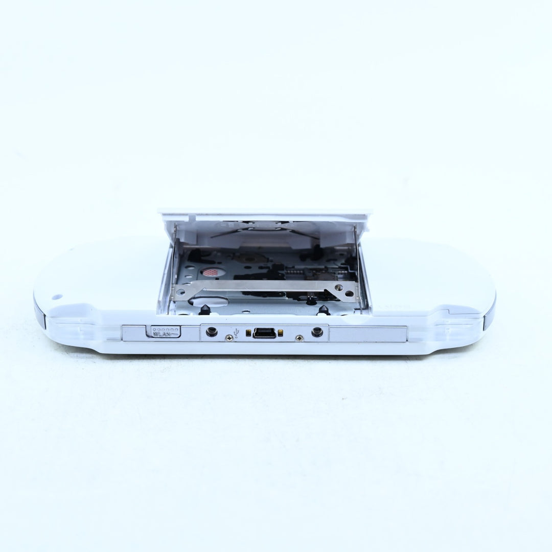 White Rebuilt + IPS Screen - Sony PSP Console - PSP-3000 + NEW BATTERY!