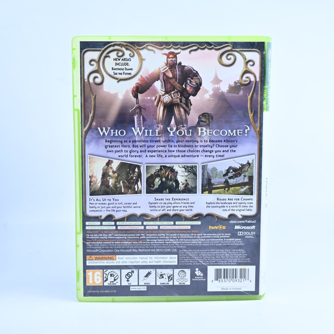 Fable II - Xbox 360 Game + Manual - PAL - MINT DISC!