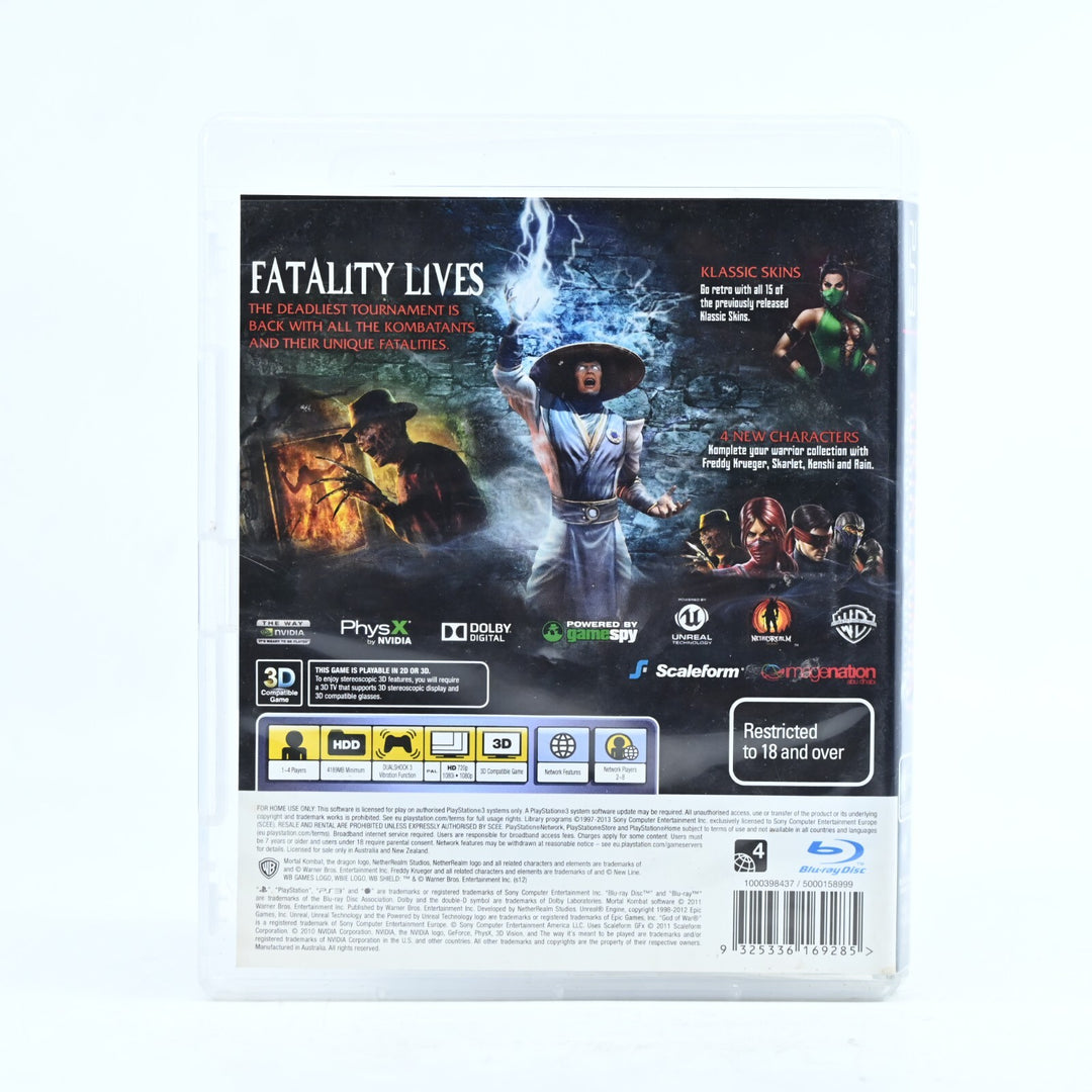Mortal Kombat Komplete Edition - Sony Playstation 3 / PS3 Game + Manual