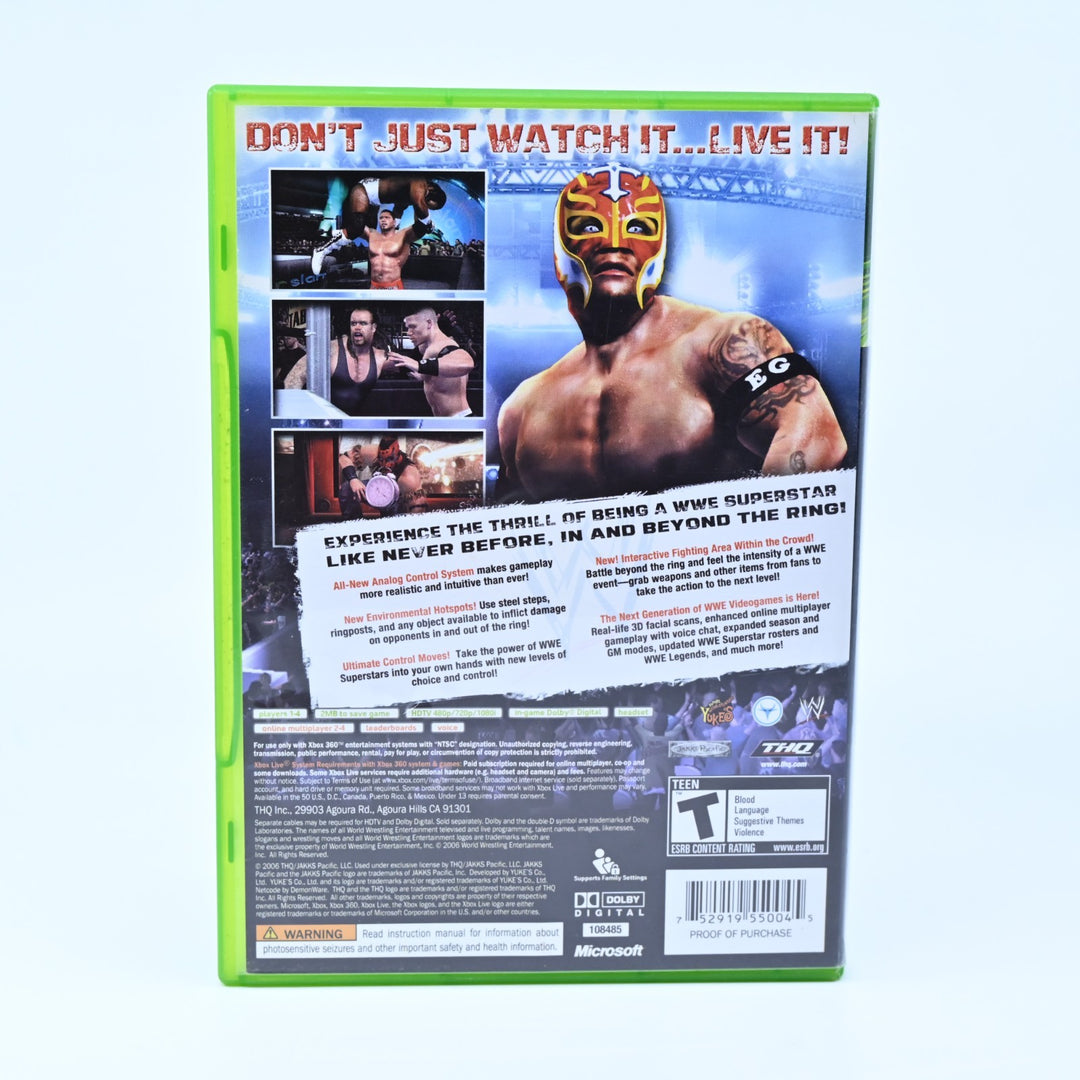WWE Smackdown vs Raw 2007 - Xbox 360 Game - No Manual - NTSC-U/C