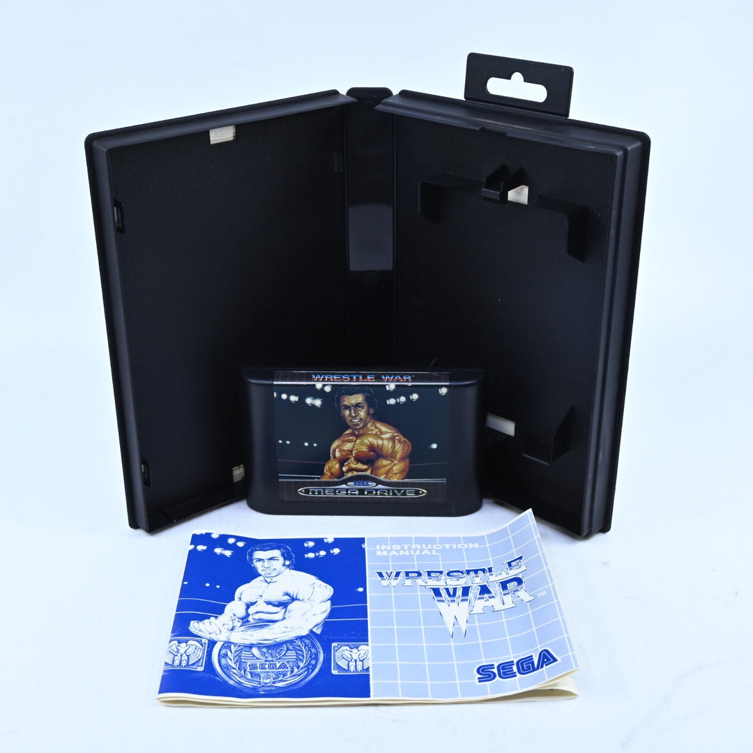 Wrestle War - Sega Mega Drive Game + Manual - PAL - FREE POST!