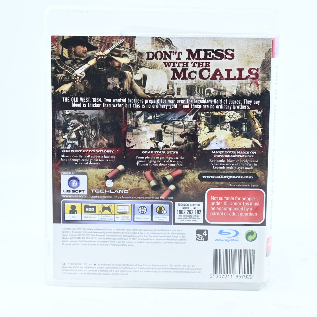 Call of Juarez: Bound in Blood - Sony Playstation 3 Game + Manual - FREE POST!