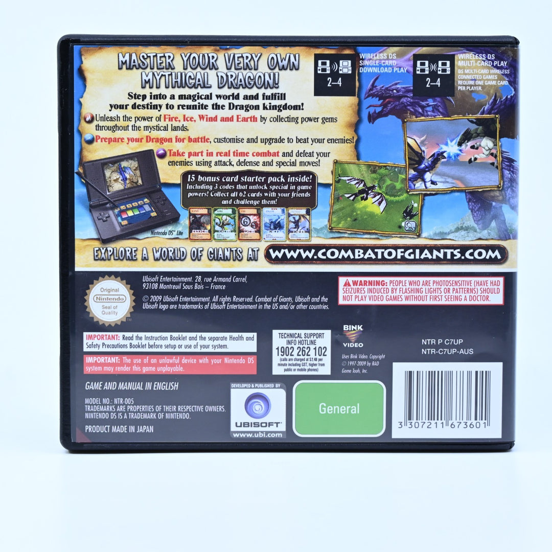 Combat of Giants: Dragons - Nintendo DS Game - PAL + Manual + Trading Cards