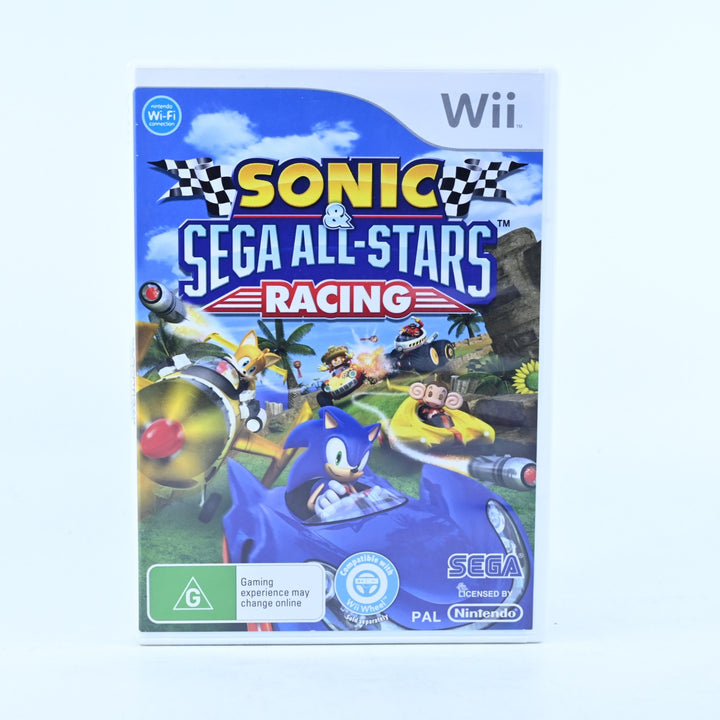 Sonic &amp; Sega All-Stars Racing - Nintendo Wii Game + Manual - PAL