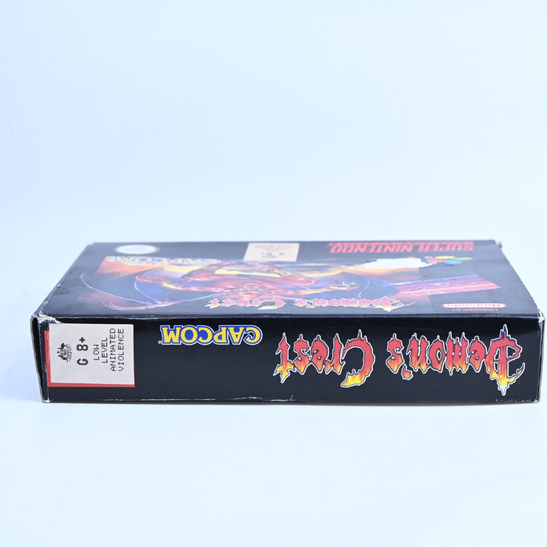 Demon's Crest - Super Nintendo / SNES Boxed Game - No Manual - PAL - FREE POST!