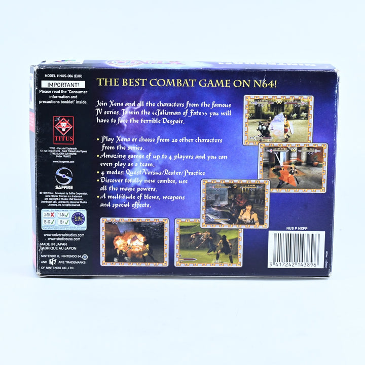 Xena: Warrior Princess - N64 / Nintendo 64 Boxed Game - PAL - FREE POST!