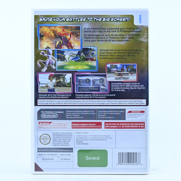 Pokemon Battle Revolution - Nintendo Wii Game + Manual - PAL - MINT DISC!