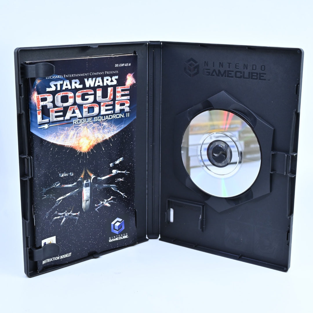 Star Wars Rogue Squadron II Rogue Leader - Nintendo Gamecube Game + Manual