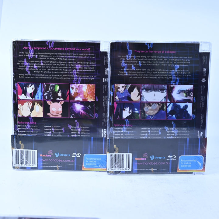 Accel World - Season 1 - Parts 1 &amp; 2 - Hanabee - Region 4 - Anime DVD SEALED!