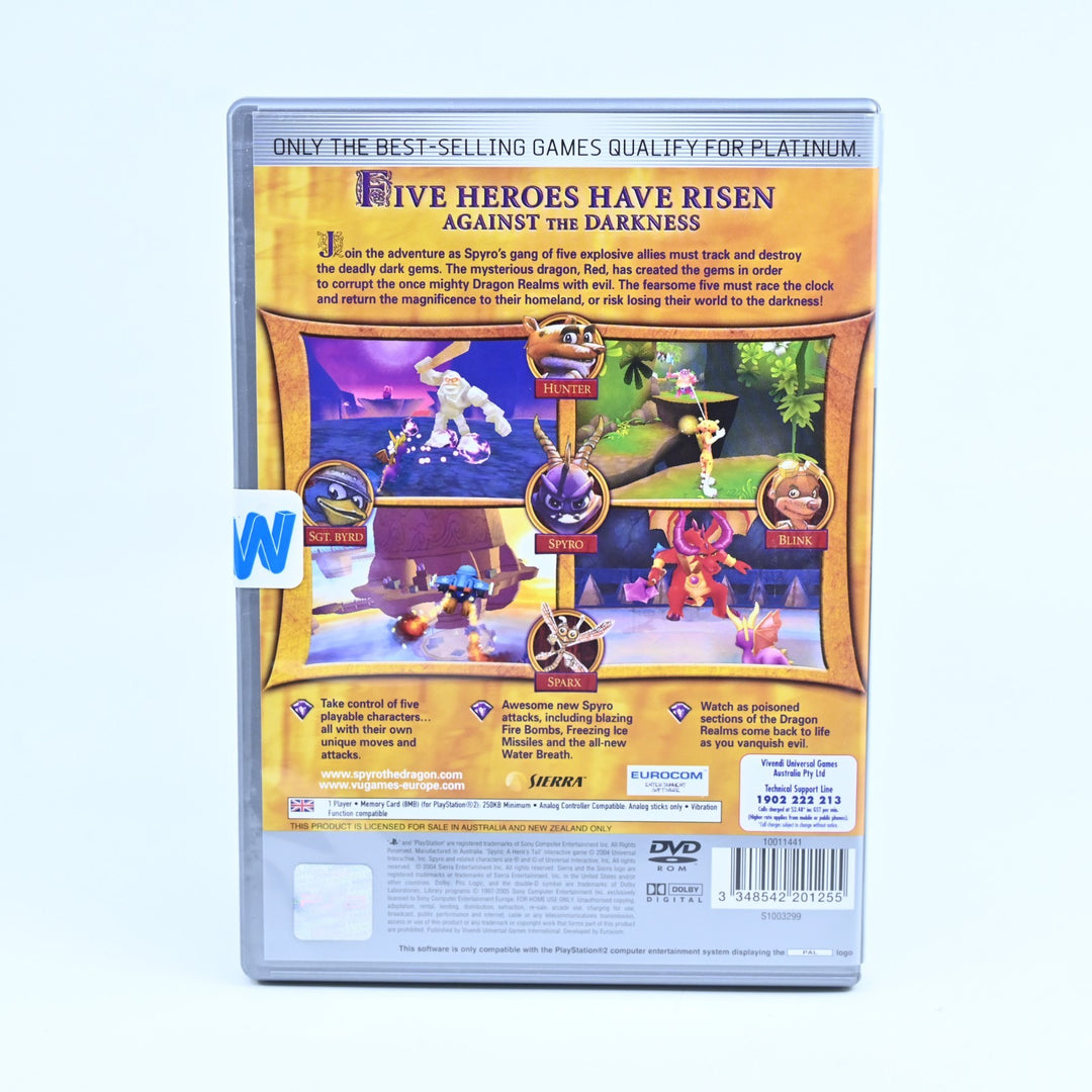 SEALED! Spyro: A Hero's Tail - Sony Playstation 2 / PS2 Game + Manual - PAL
