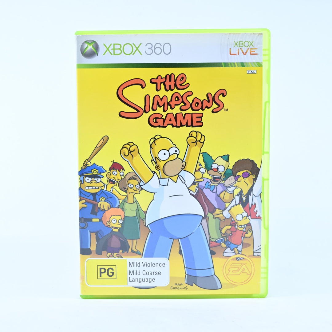 The Simpsons Game - Xbox 360 Game + Manual - PAL - MINT DISC!