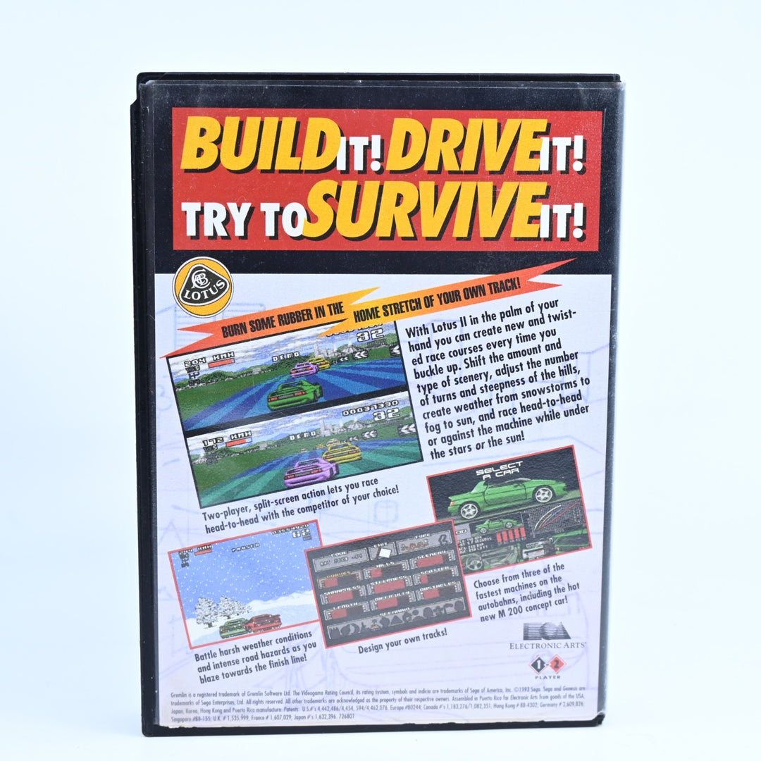 Lotus II - Sega Mega Drive Game - No Manual - PAL - FREE POST!