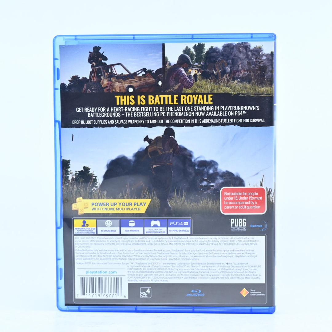 PlayerUnknown's Battlegrounds - Sony Playstation 4 / PS4 Game - FREE POST!