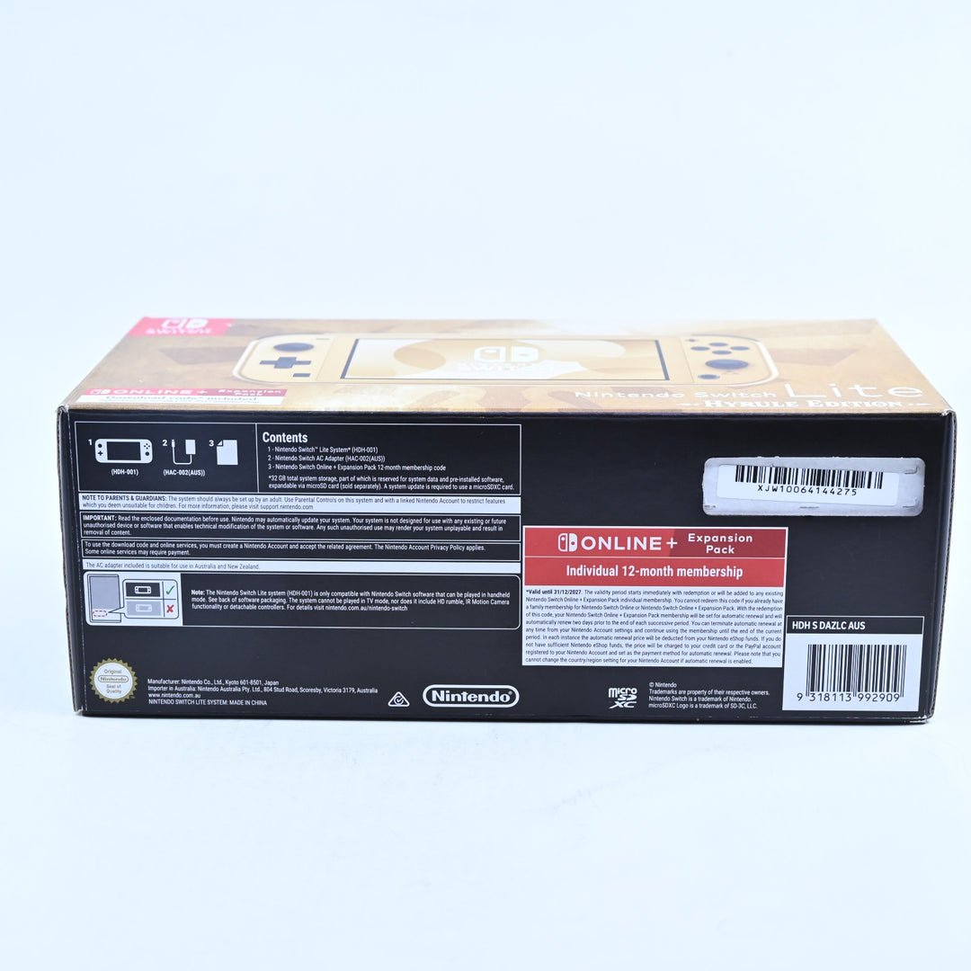 UNUSED! Hyrule Edition - HDH-001 - Nintendo Switch Lite Boxed Console