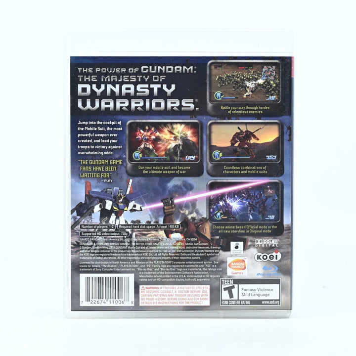 Dynasty Warriors: Gundam - Sony Playstation 3 / PS3 Game + Manual - FREE POST!