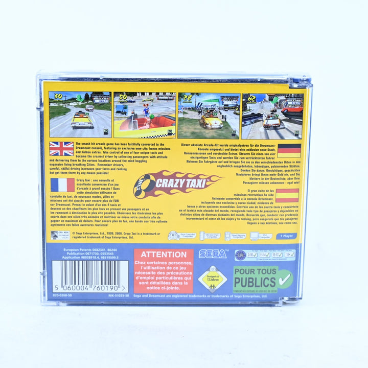 Crazy Taxi - Sega Dreamcast Game + Manual - PAL - MINT DISC!