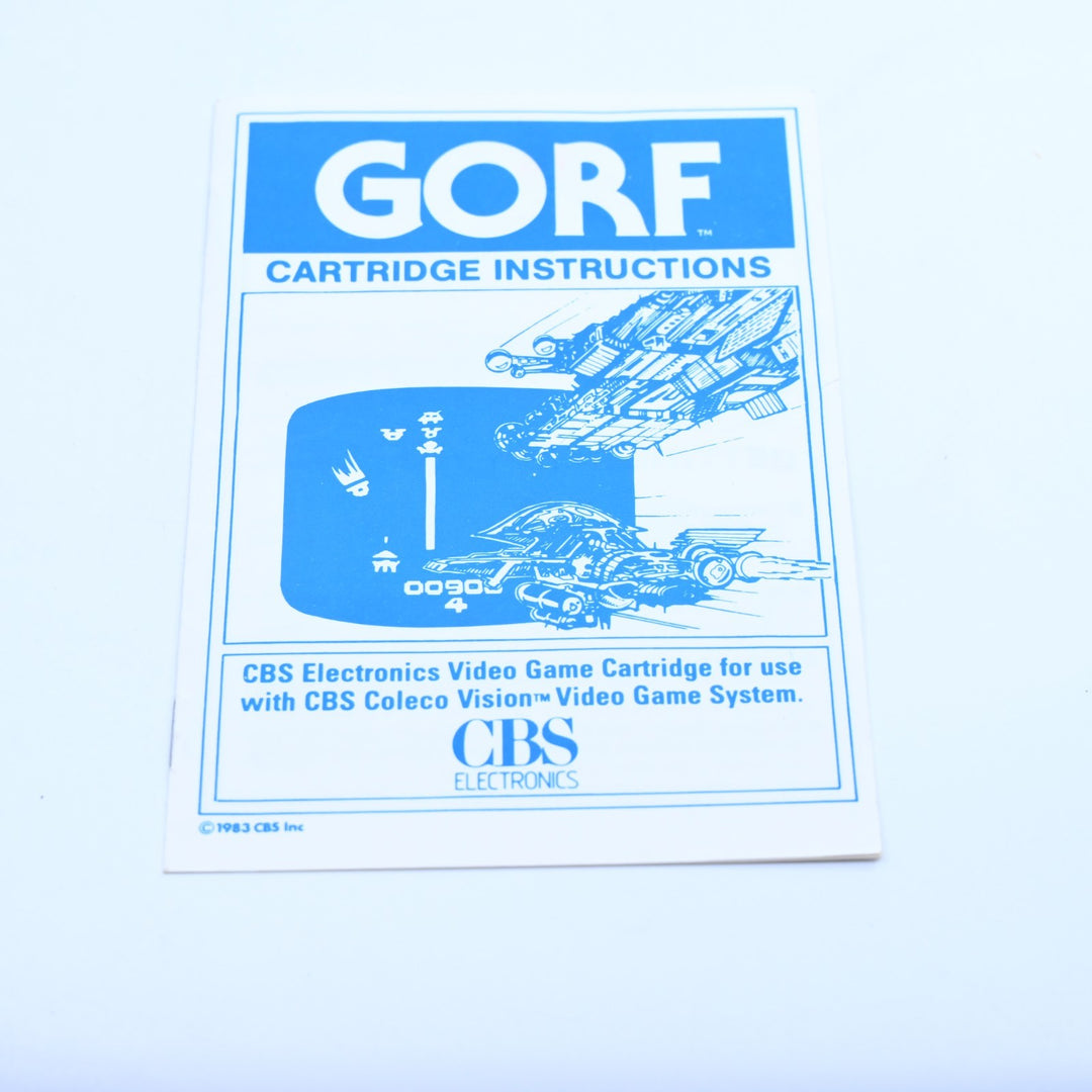 Gorf - ColecoVision Game + Manual - Region Free - FREE POST!