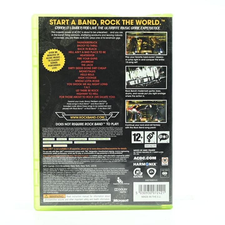 AC/DC Live: Rockband - Xbox 360 Game - PAL - FREE POST!