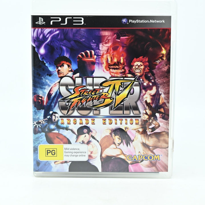 Super Street Fighter IV Arcade Edition - Sony Playstation 3 / PS3 Game + Manual