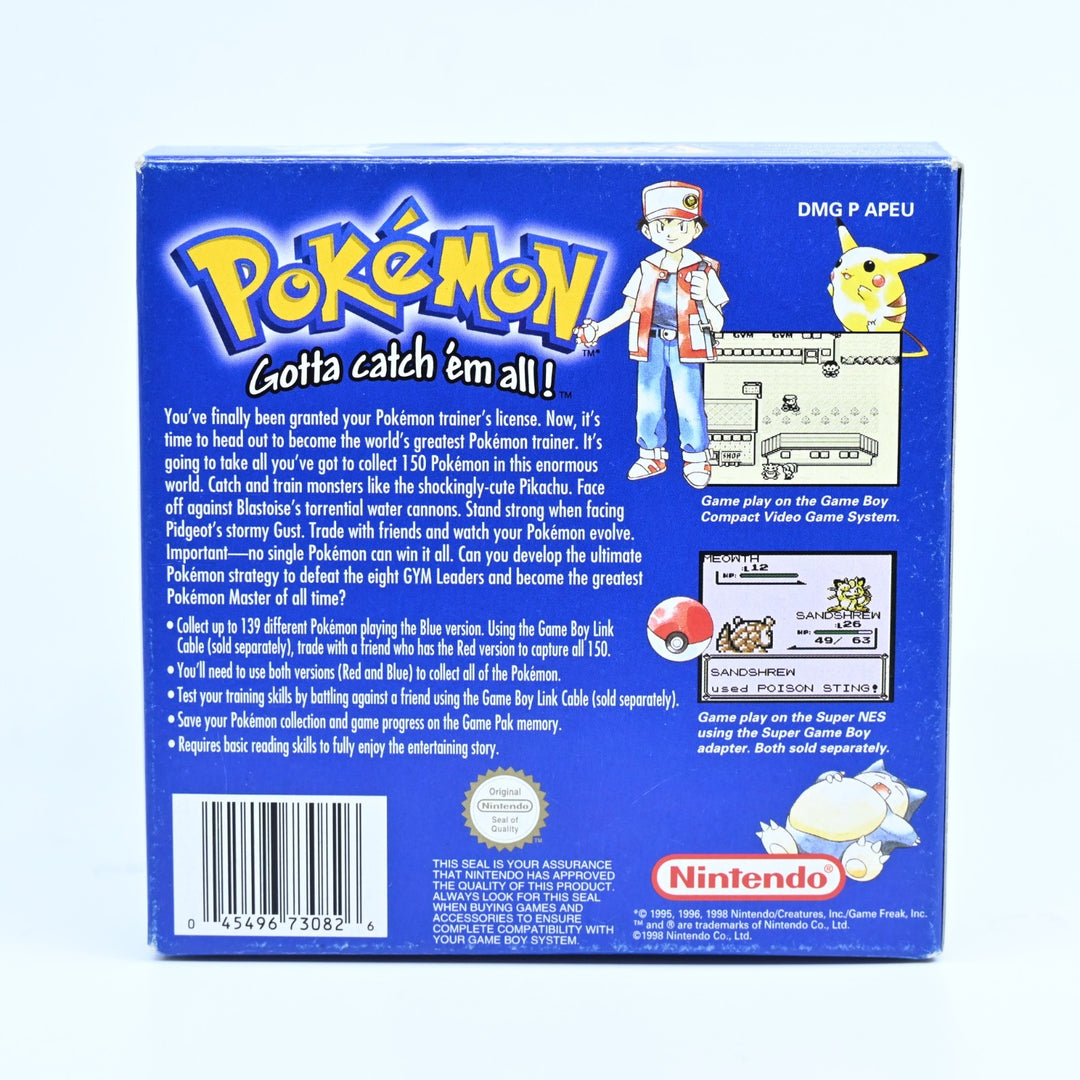 Pokemon Blue Version - Nintendo Gameboy Boxed Game - PAL - FREE POST!
