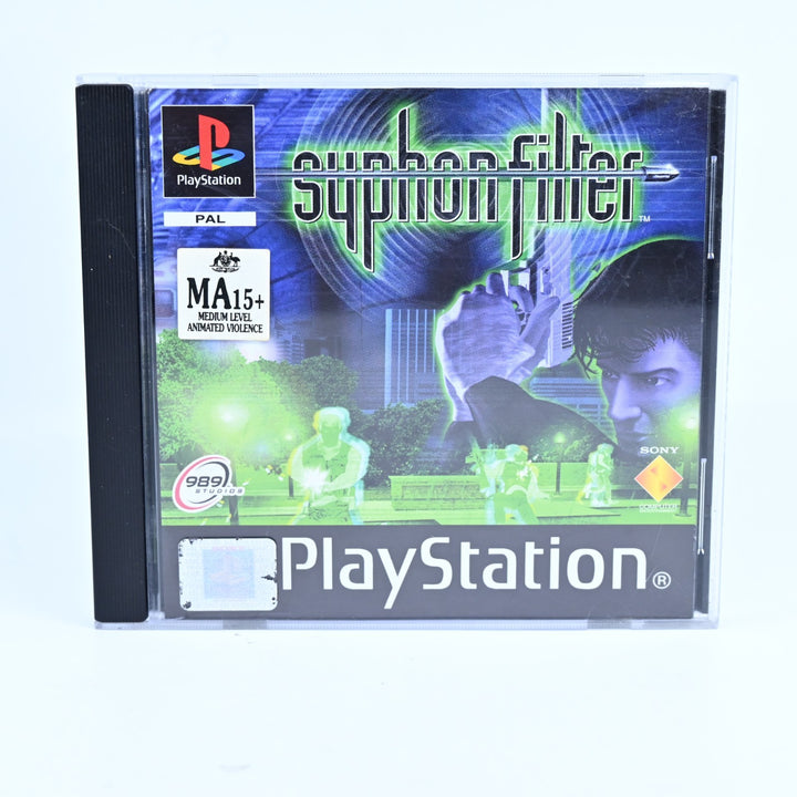 Syphon Filter - Sony Playstation 1 / PS1 Game + Manual - PAL - MINT DISC!