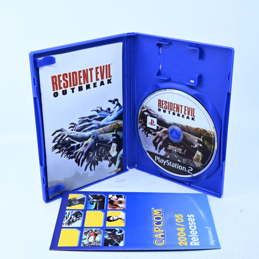 Resident Evil Outbreak - Sony Playstation 2 / PS2 Game + Manual - PAL