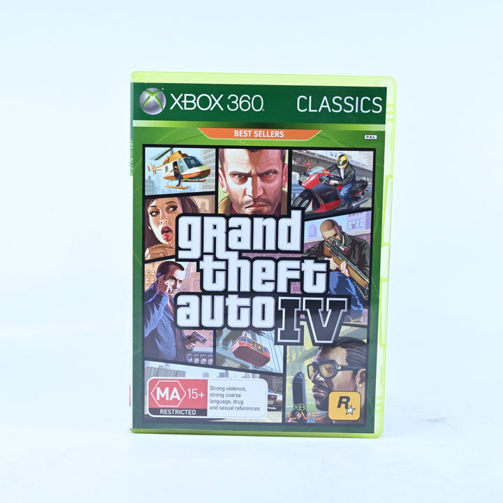Grand Theft Auto IV - Xbox 360 Game + Manual + Map - PAL - MINT DISC!