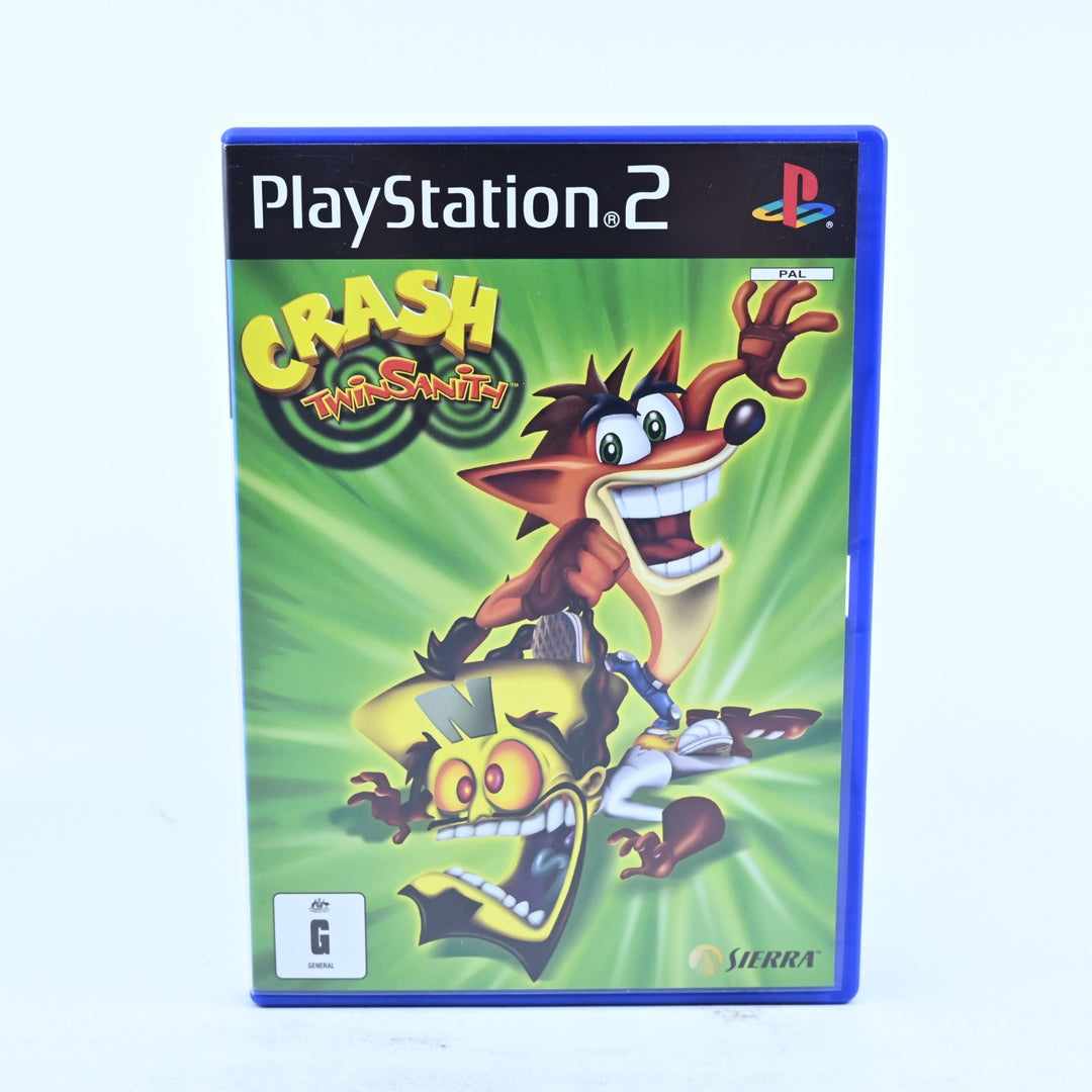 Crash Twinsanity - Sony Playstation 2 / PS2 Game + Manual - PAL - MINT DISC!