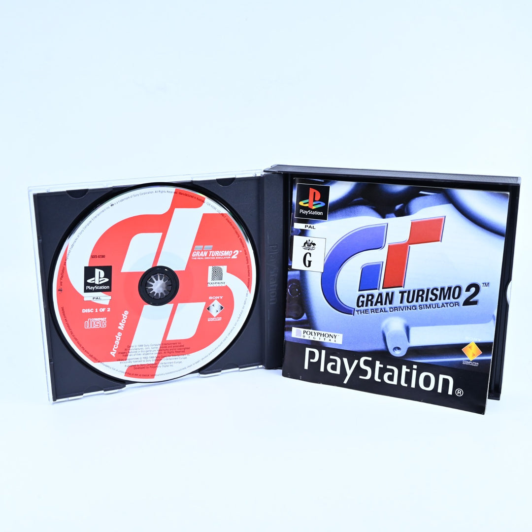 Gran Turismo 2 - Sony Playstation 1 / PS1 Game + Manual - PAL - MINT DISC!