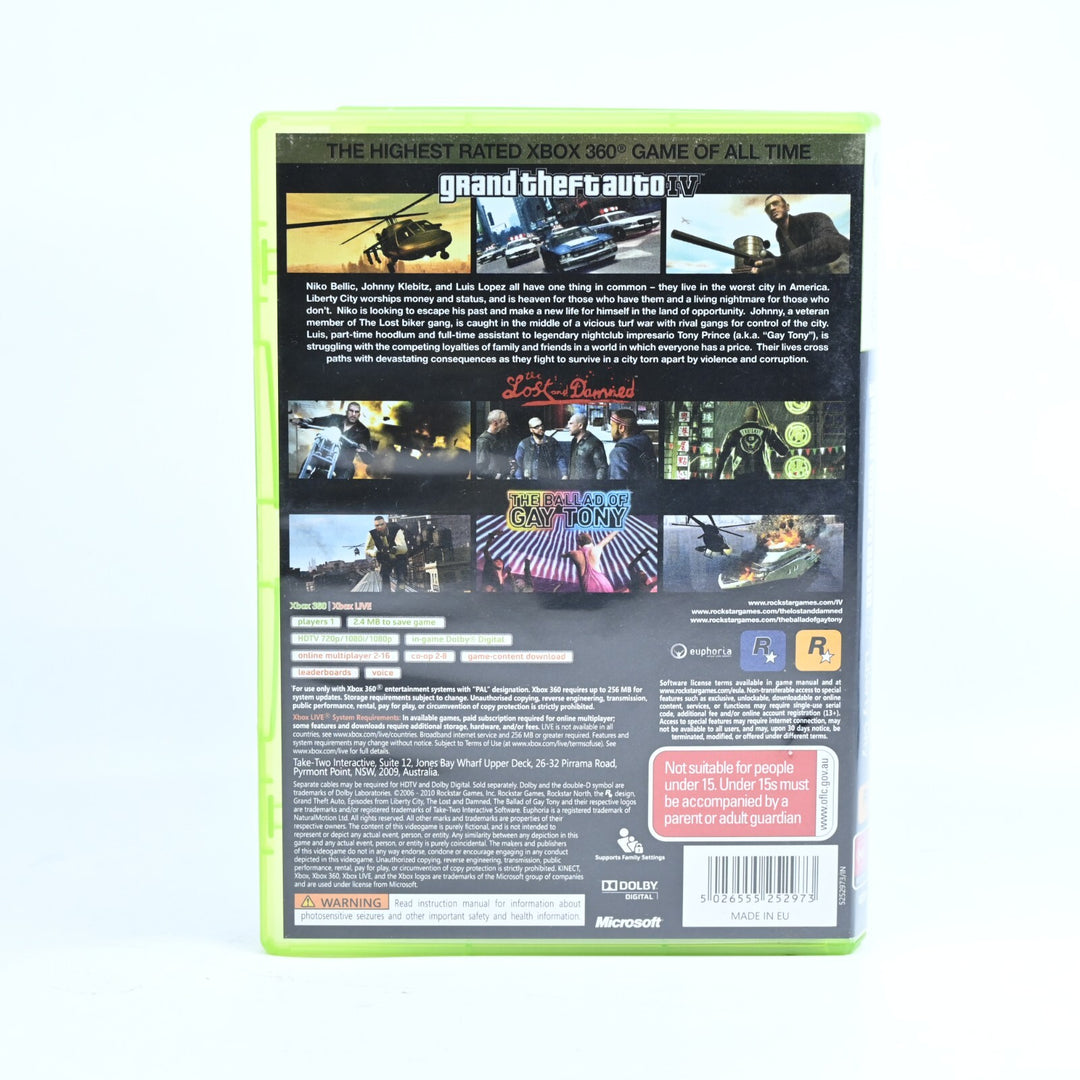 Grand Theft Auto IV & Episodes from Liberty City - Xbox 360 Game + Manual