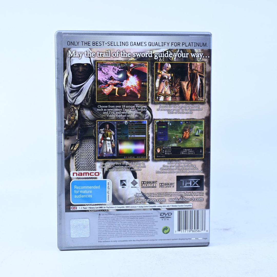 SoulCalibur III - Sony Playstation 2 / PS2 Game + Manual - PAL - Soul Calibur
