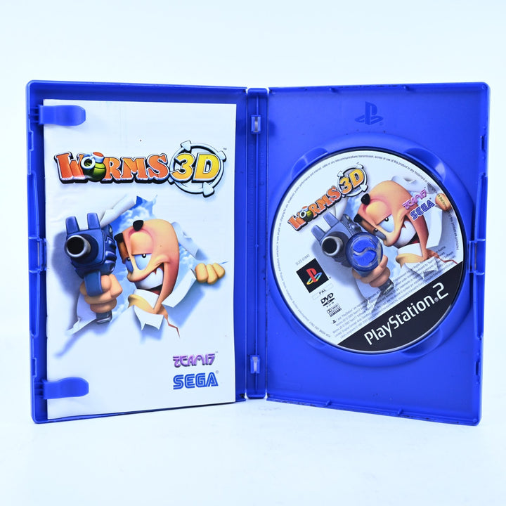 Worms 3D - Sony Playstation 2 / PS2 Game + Manual - PAL - MINT DISC!